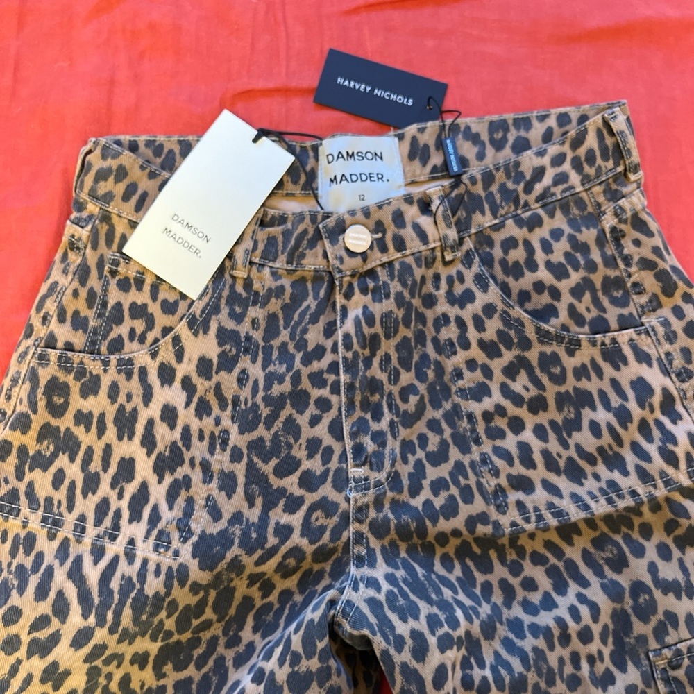 Damson Madder Dion Leopard Jeans NWT